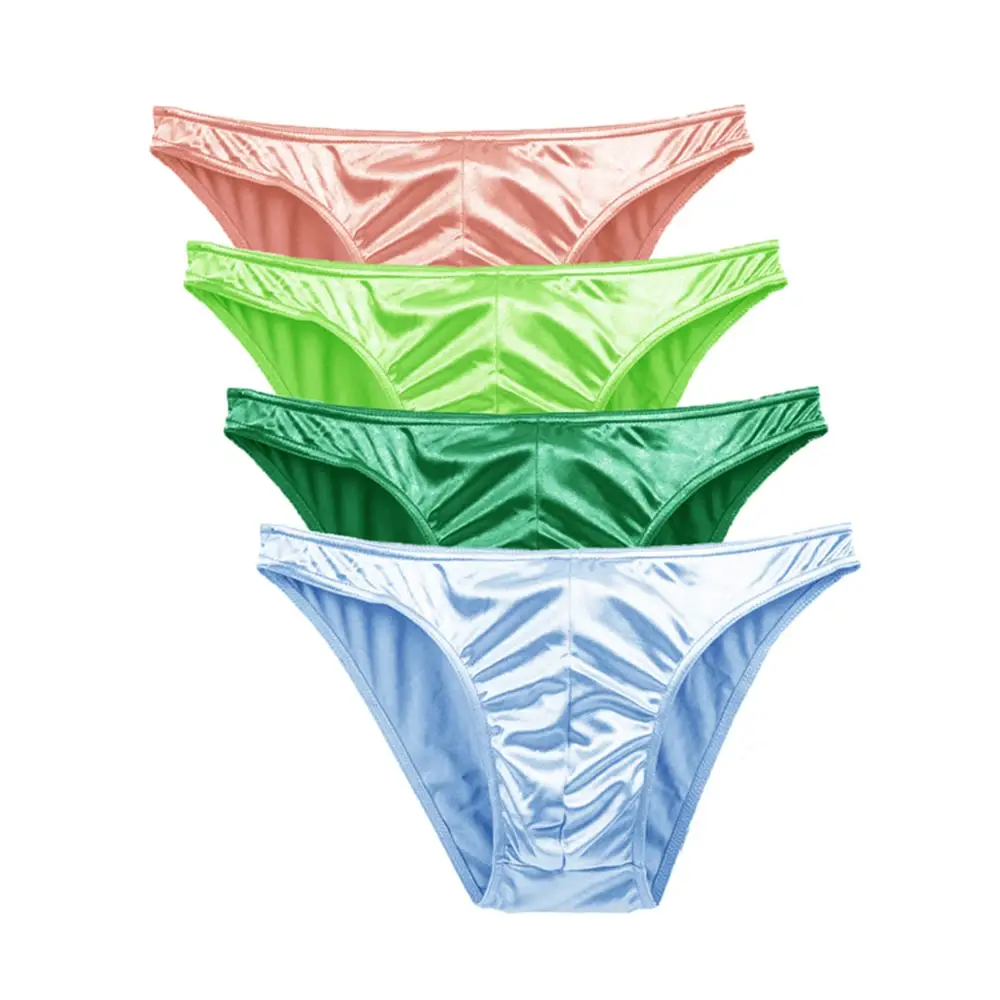 Mierside One Piese Plus Size Men Underwear Panties Men's Bulge Pouch Breathable Silk Panties Large Size Lot Soft Underpant S-3XL