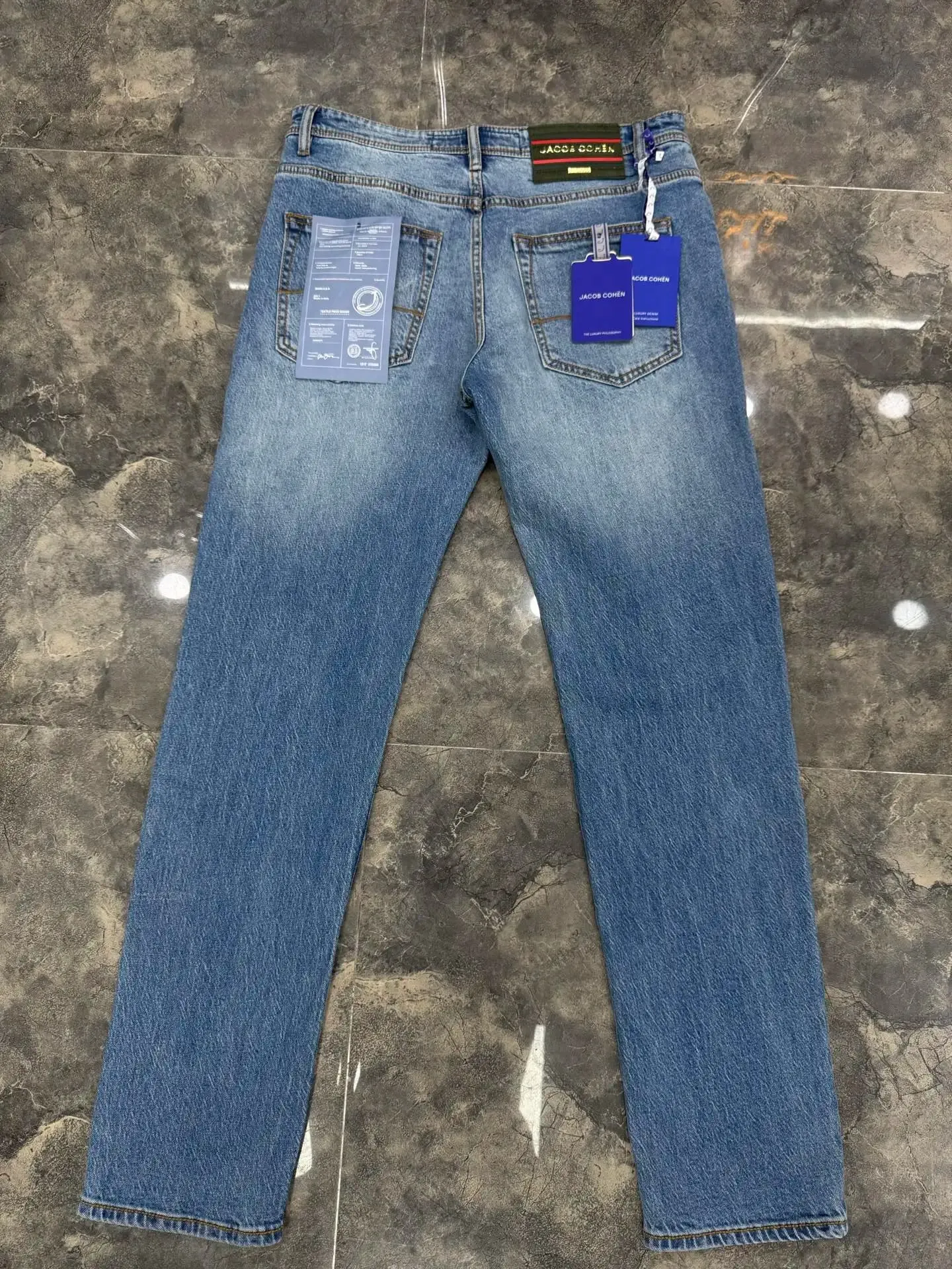 Jeans Thin Cotton Men 2026 Spring Summer new outdoors quality embroidery comfortable straight Big size 29-40 Pants
