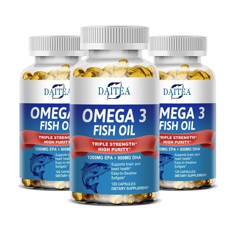 Omega 3 魚油 - 適用於神經系統、皮膚和頭髮健康 抗氧化劑 - 易於吞嚥