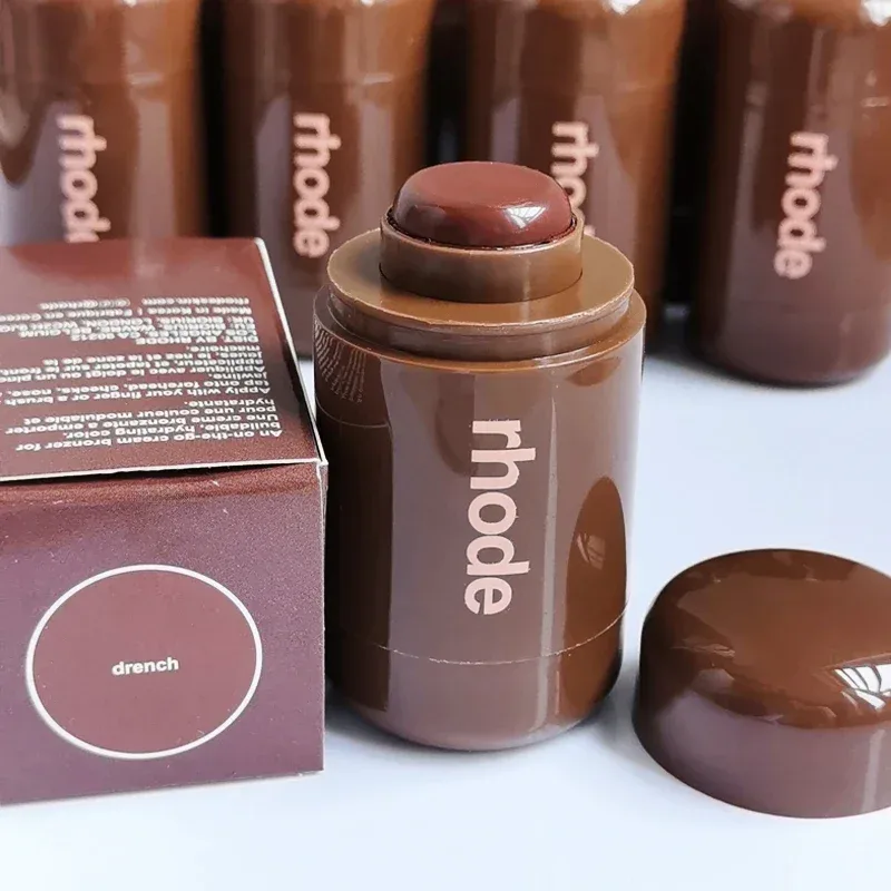 INS Pocket Powder Blusher Stick Lip Cheek Hydrating Stick Natural Rouge Powder Blusher Cream Lipstick Cheek Teacup Candy Color