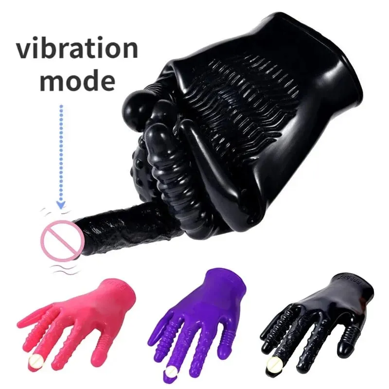 Pięć palców masturbatory rękawiczki erotyczne wibrator dla kobiet Dildo punkt G stymulator łechtaczki produkty erotyczne masaż pochwy lesbijka zabawka — image 1