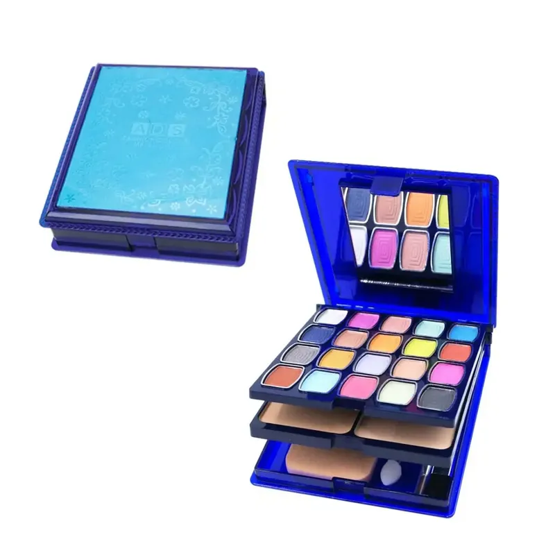 30-color multifunctional makeup palette eyeshadow + blush + powder + lip gloss comes with a powder puff eyeshadow brush cont — image 2