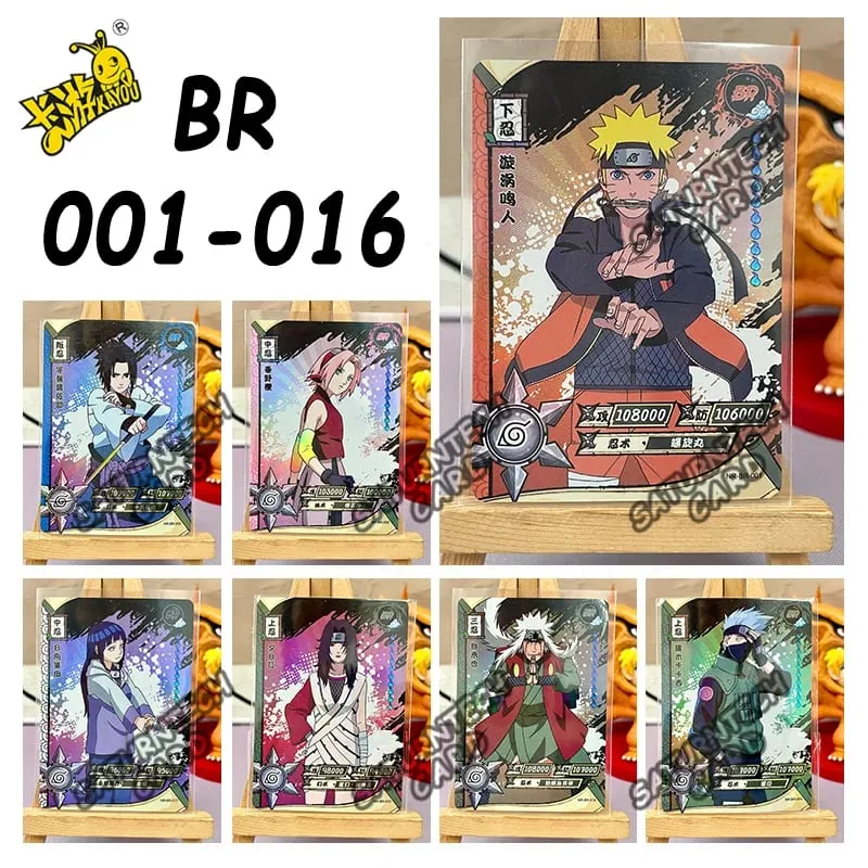 Naruto Card Set Full Series SE BP NR CR PR GP CP SP MR PR SLR OR AR UR ZR Cards Sasuke Anime Collection Card Toy Gift
