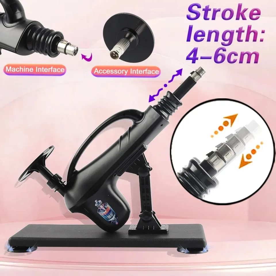 A2SS-Portable Automatic Masturbation Machine for Women with Big Dildo Men's Sex Toy Pumping Gun for Couples