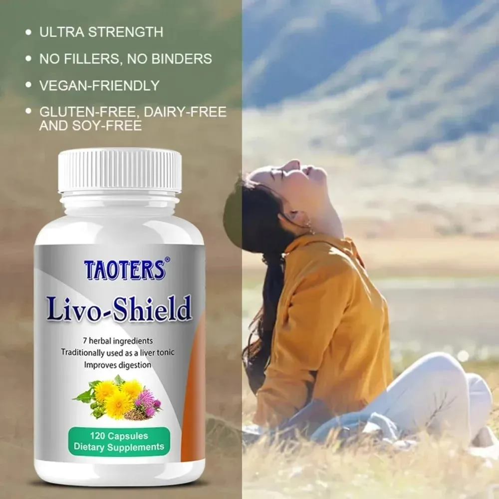 Organic Milk Thistle Extract Capsule & Dandelion for Antioxidant Detox Support Liver Health Function Herbal Supplement