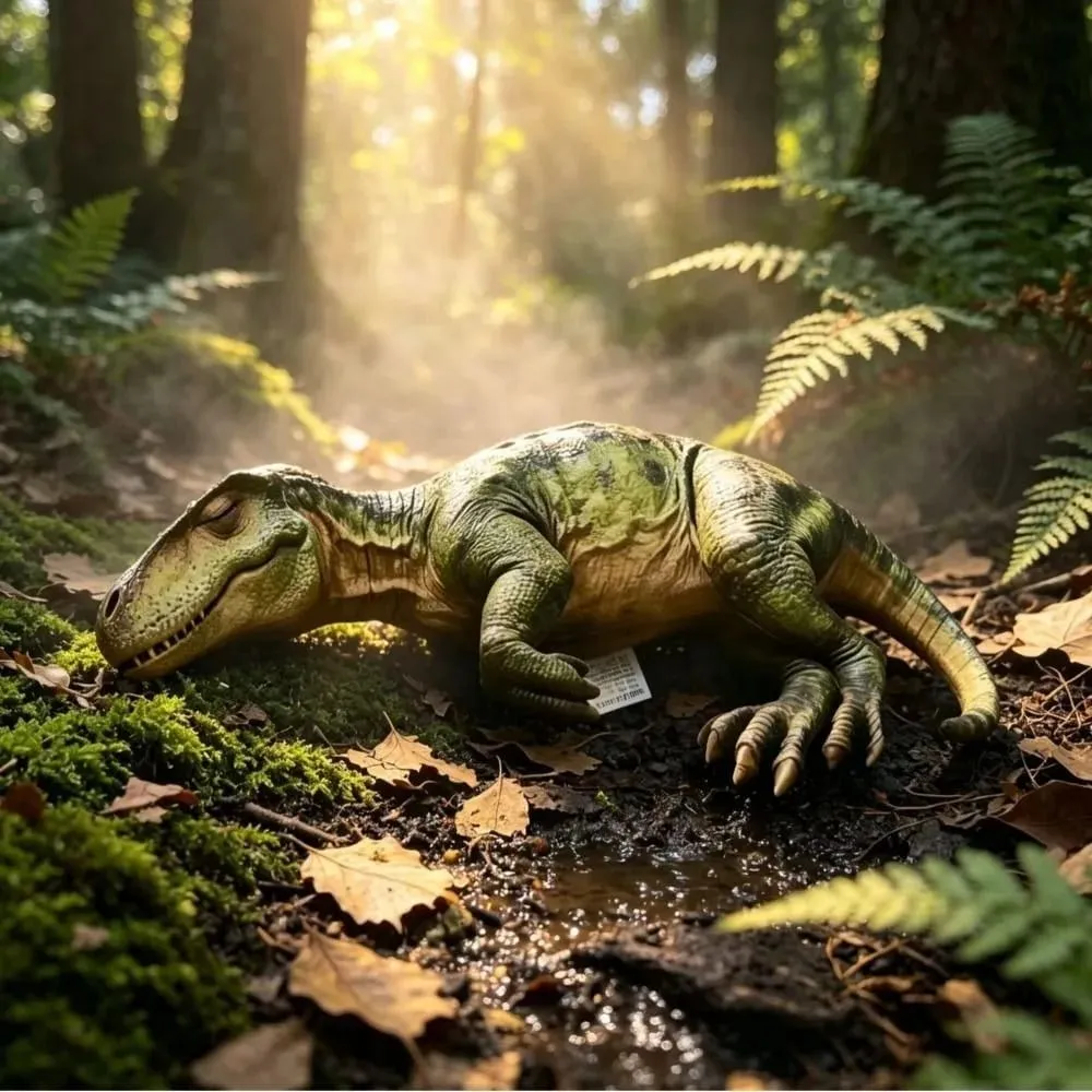 3D Design Dinosaur Plush Pillow Lifelike Dinosaur Cozy Soft Texture Realistic Sleeping Dinosaur Funny Shape Kawaii Style — image 3