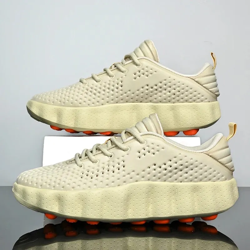 Men Comfortable Running Shoes Breathable Thick Sole Non-slip Casual Sports Shoes Cushioning Outdoor Walking Sneakers for Women