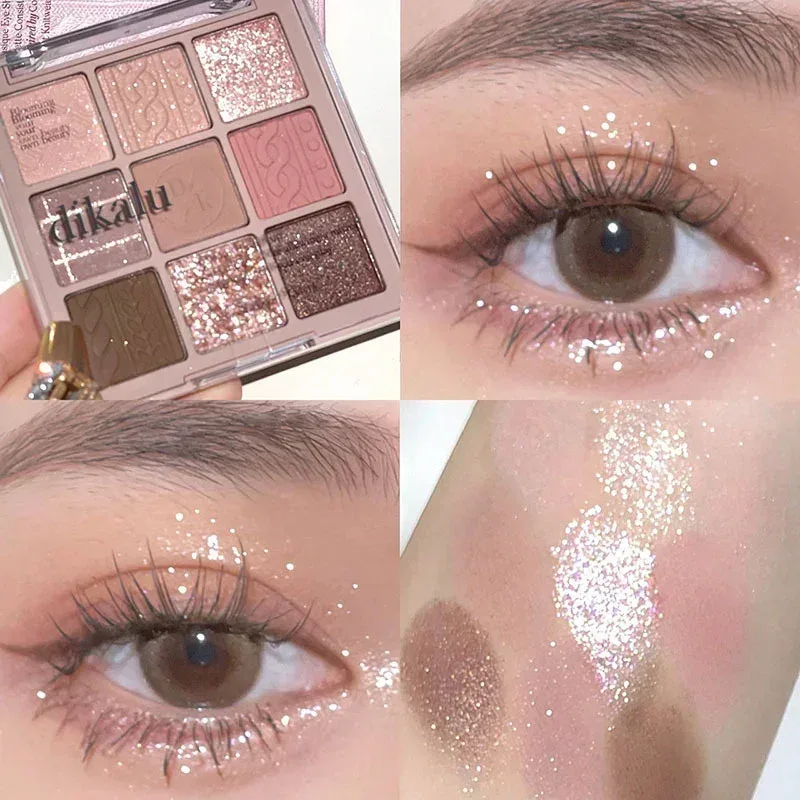 9-Grid Eyeshadow Palette Glitter Pearlescent Matte Acrylic Transparent Eye Shadow Makeup Long Lasting Women Beauty Cosmetics 1PC — image 21