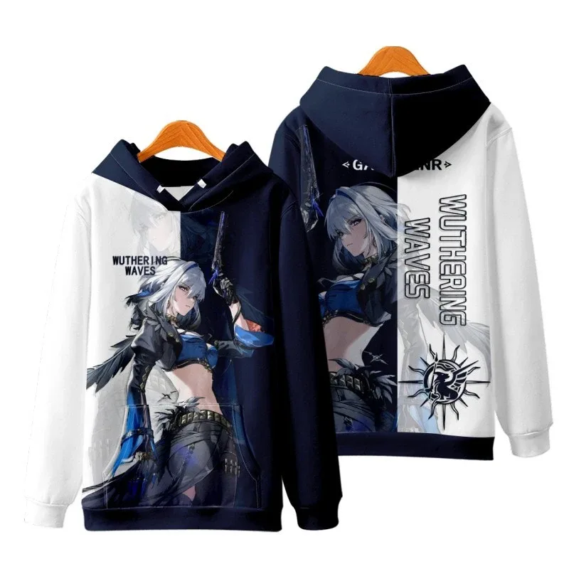 Game Wuthering Waves All Role Playing 3D Hoodies Sweatshirts Fashion Men's Anime Pullover Autumn/Winter Outdoor Casual Tracksuit — image 8