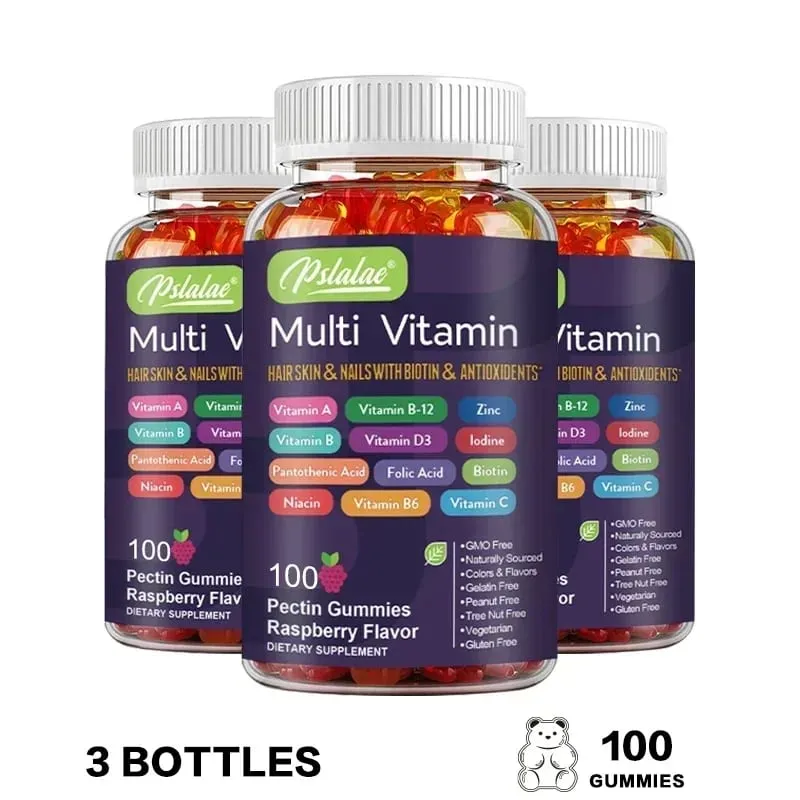 Multivitamin Gummies - To Provide Energy for Skin Hair and Nails Health Support Immune Overall Health