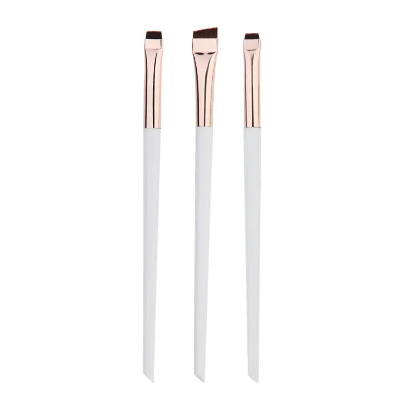 3pcs/set Blade Eyeliner Brush Eyebrow Brush Portable Flat Fine Eye Liner Brow Contour Makeup Brushes Makeup Tool