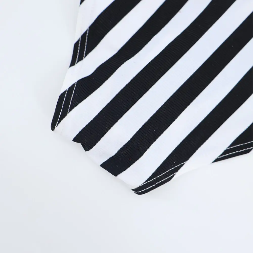 Comodi slip da uomo in lingerie bikini neri bianchi a righe intimo sportivo casual uomo tanga mutandine sospensorio — image 5