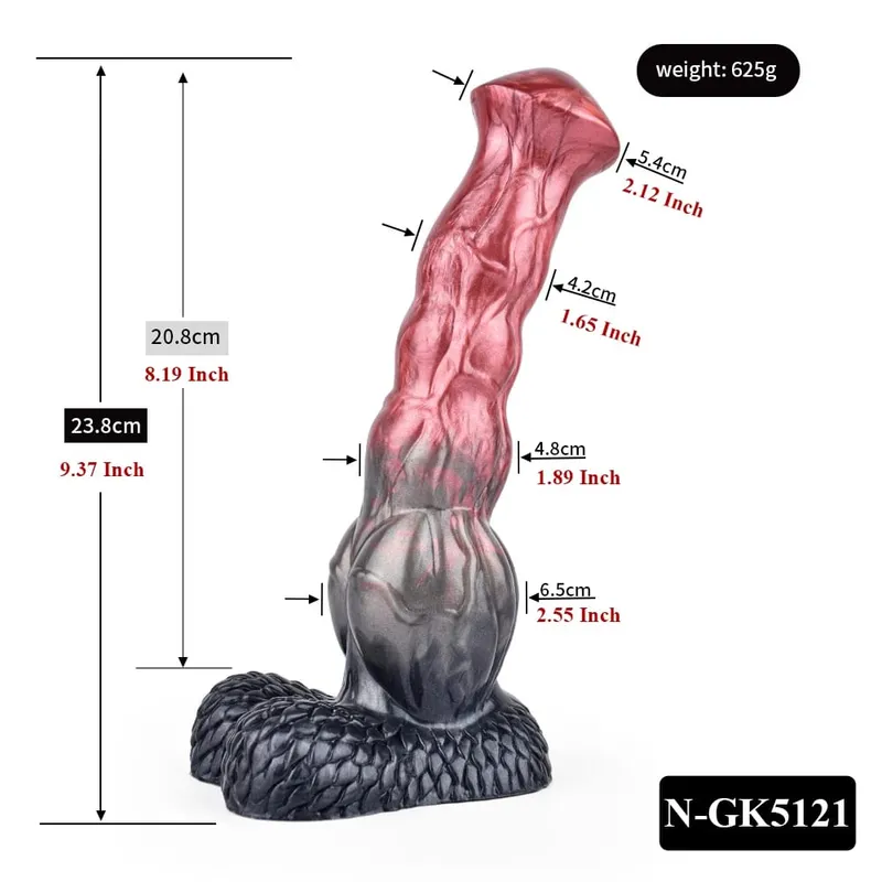 Silikonový koňský dildo anální kolík s velkým uzlem Vaginální stimulátor bodu G s přísavkou Sexuální hračka pro dospělé pro ženy Muži
