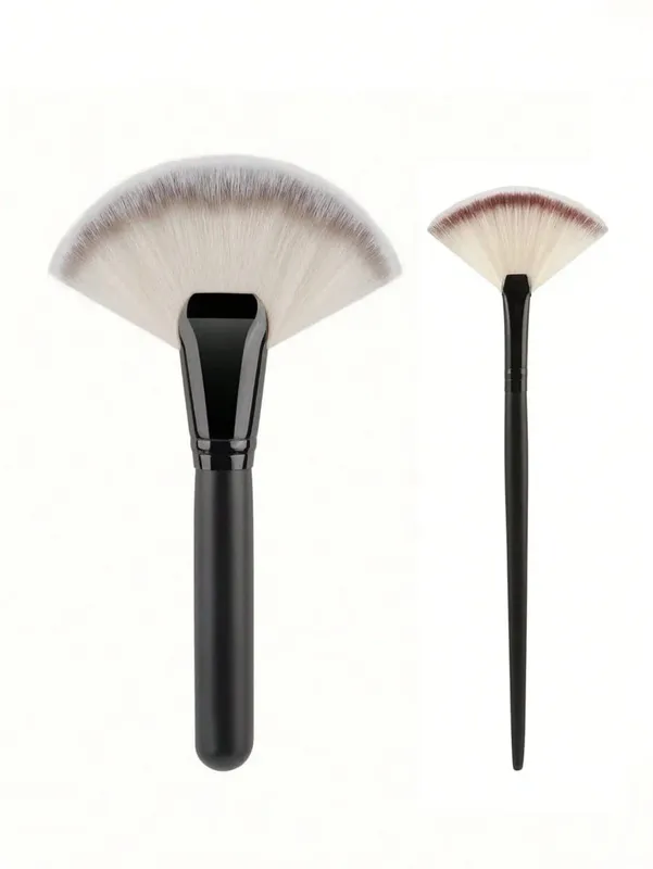 1/2pcs Large Fan Makeup Brushes Facial Foundation Blusher Concealer Brush Cosmetic Tools Pincel Soft-Bristled Makeup Brush