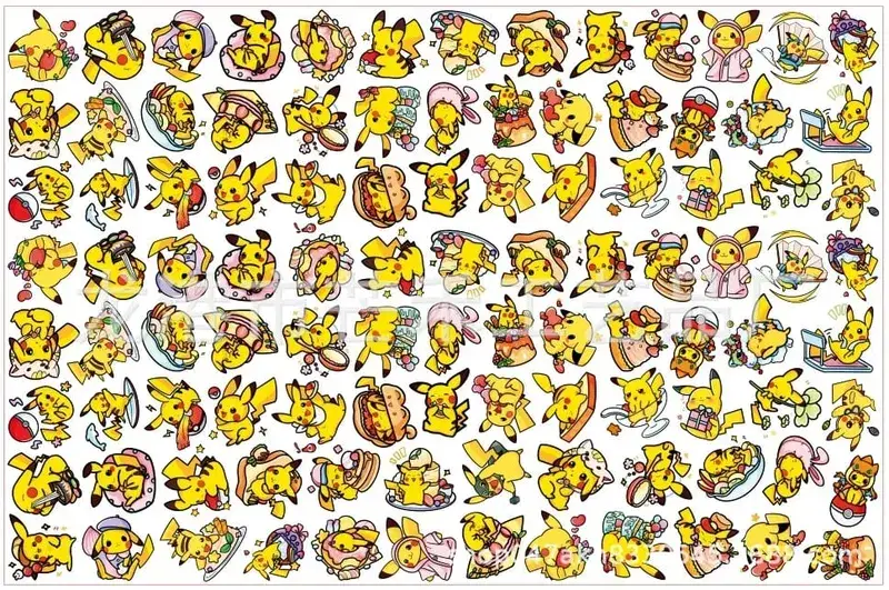 Pokemon Acrylic DIY Dán Cường Lực Kawaii Mặt Dây Chuyền Hình Đặc Biệt Cắt Anime Hoạt Hình In 2 Mặt Móc Khóa Kẹp Tóc Chất Liệu