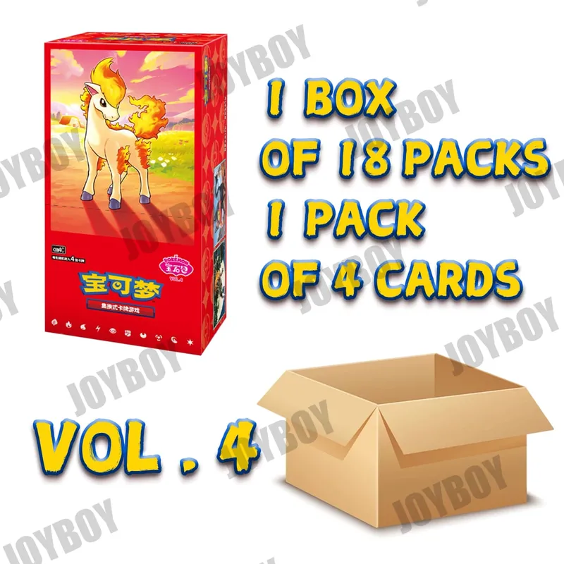 In Stock 100%Original Pokemon PTCG Cards Gem Pack Vol 5 Simplified Chinese Tcg Vol. 5 Card Game Gem Pack 4 Collection Gifts Box