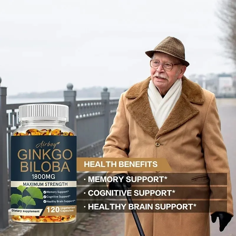 Ginkgo Biloba - Improves Concentration Memory and Learning Promotes Brain Health Improves Clarity