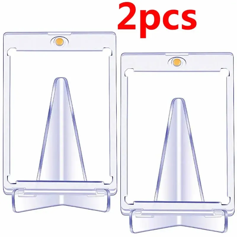 Magnetic Card Holder 35PT Support Set Protectors Hard Plastic Sleeves Trading Display Case For Pokemon Baseball Sports Yugioh