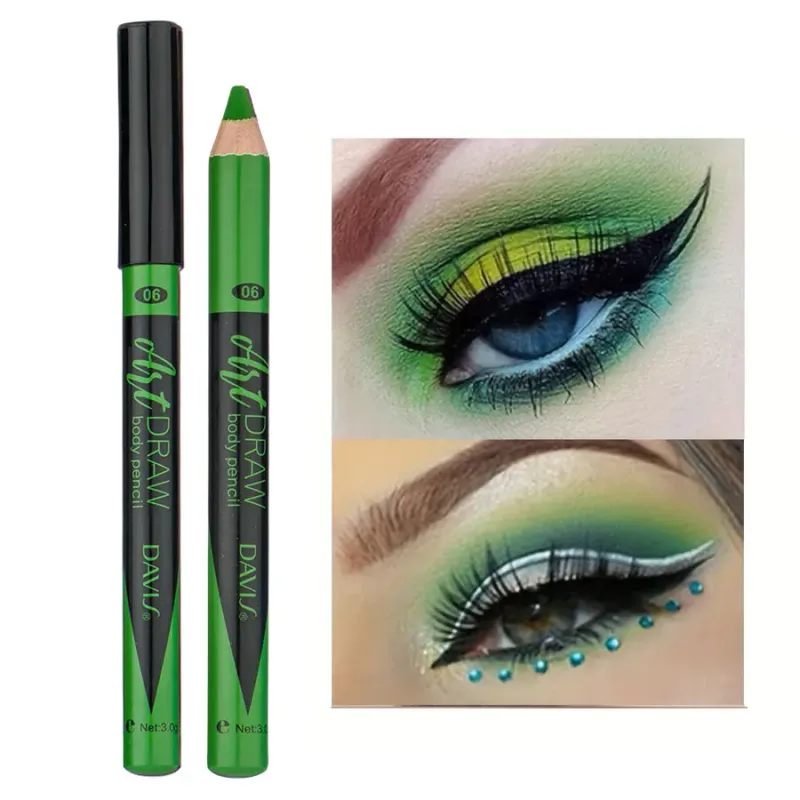 Caneta delineadora labial 15 cores, preto, azul, multicolorido, metálico, glitter perolado, acabamento fosco, estilo punk esfumaçado, caneta de maquiagem para os olhos — image 14