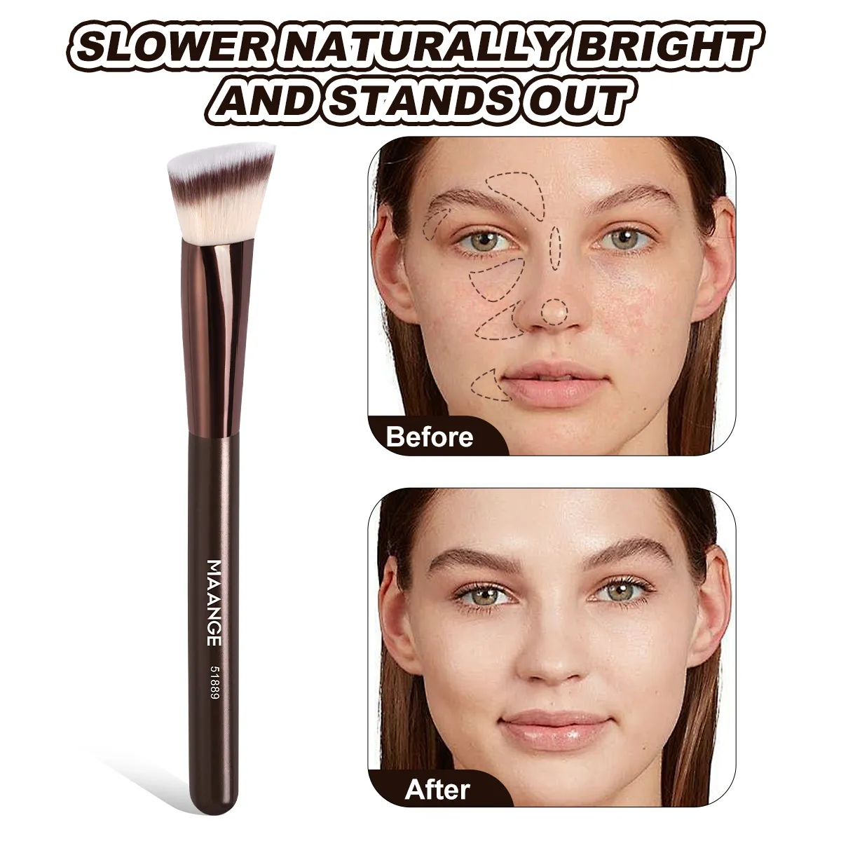 21pcs Makeup Brushes Set Multi-functional Makeup Tools Foundation Brush Concealer Brush Eyeshadow Brush for Beginners — image 4