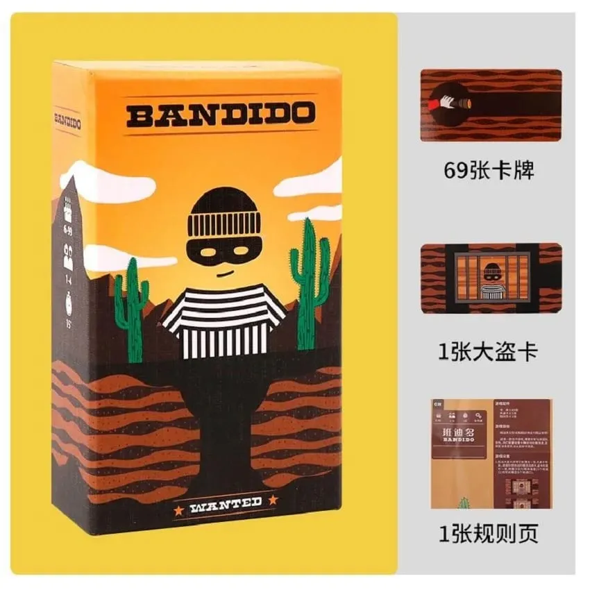 Bandido Bandida Cooperative Puzzle Card Game 1‑4 Players Prison Break Strategy Board Game Family Party Travel Table Game