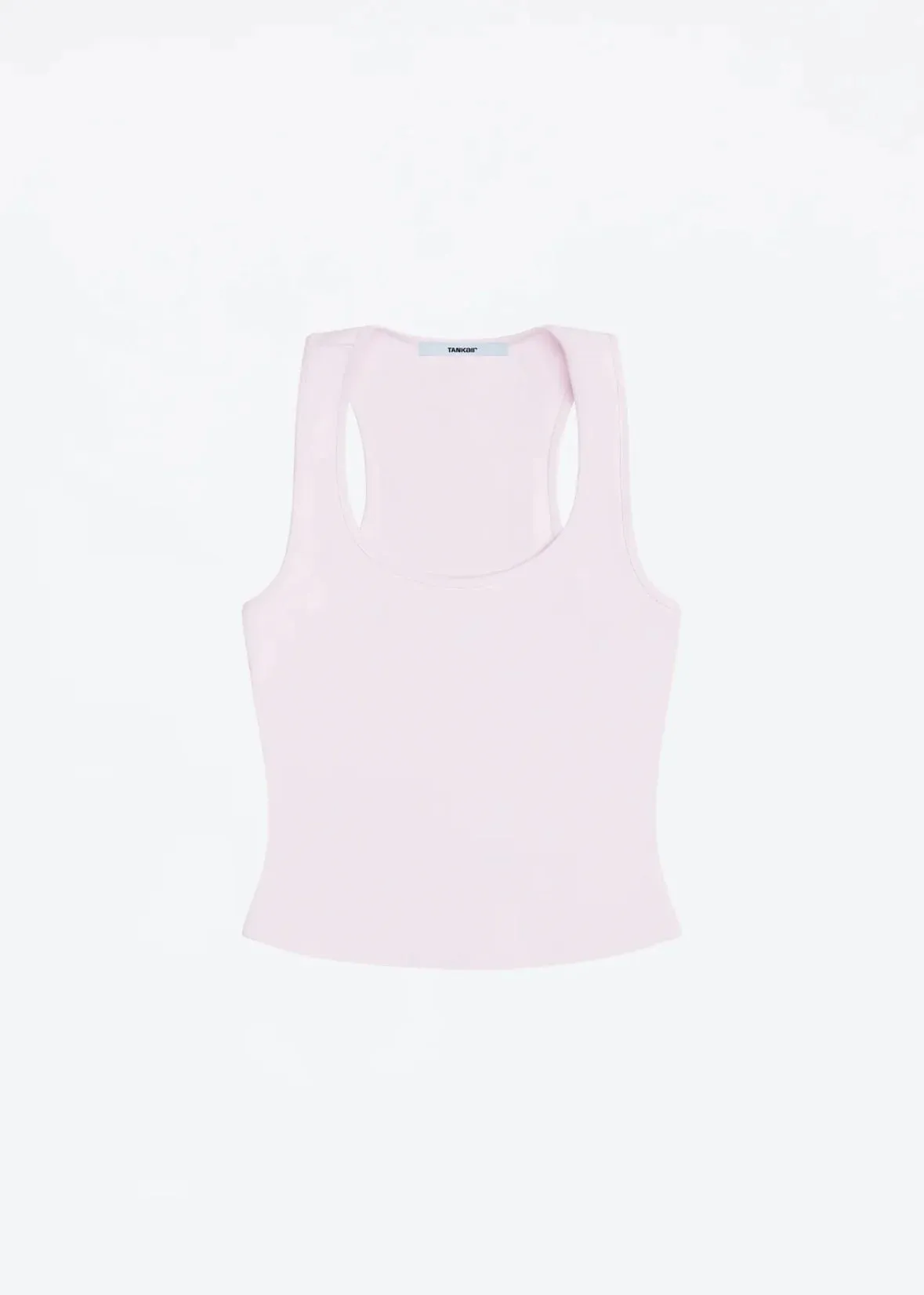 Tank Classic X-shaped Backless Baby Blue and Misty Gray Multi-color Comfortable Elastic Waist Tight Fit Backless Top