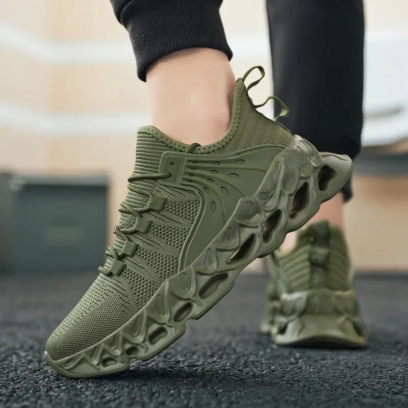 Men's Athletic Mesh Sneakers Lightweight Comfortable Running Shoes for Men Soft Sole Non Slip Casual Shoes Outdoor Walking — image 4