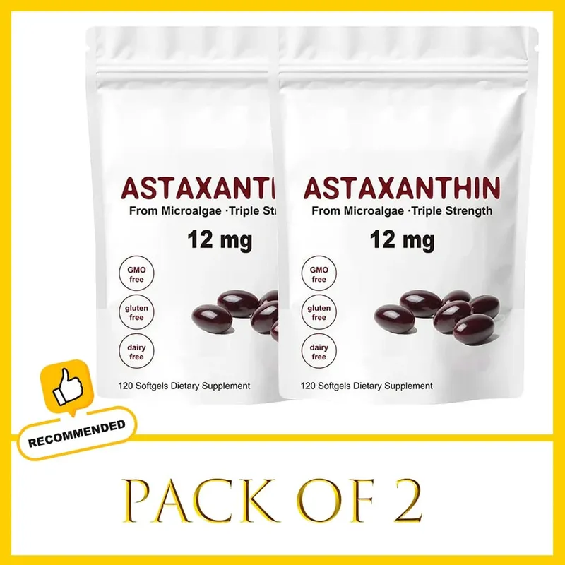 Premium Astaxanthin Capsules Antioxidant Supplements Supports Eye Joint Internal Circulation Skin Health & Natural Tanning — image 8
