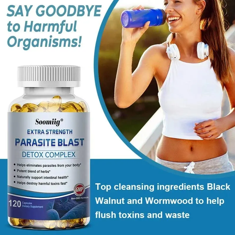 Super Parasite Removal Detoxification Complex 1475 Mg Quickly Eliminates Parasites Intestinal Health Relieves Indigestion — image 3