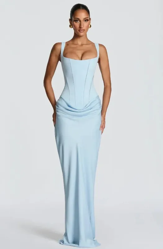 Lady Sexy Strapless Split Solid Pleated Dress Women Chic Backless High Waist Off-shoulder Dresses 2026 New Evening Party Gowns