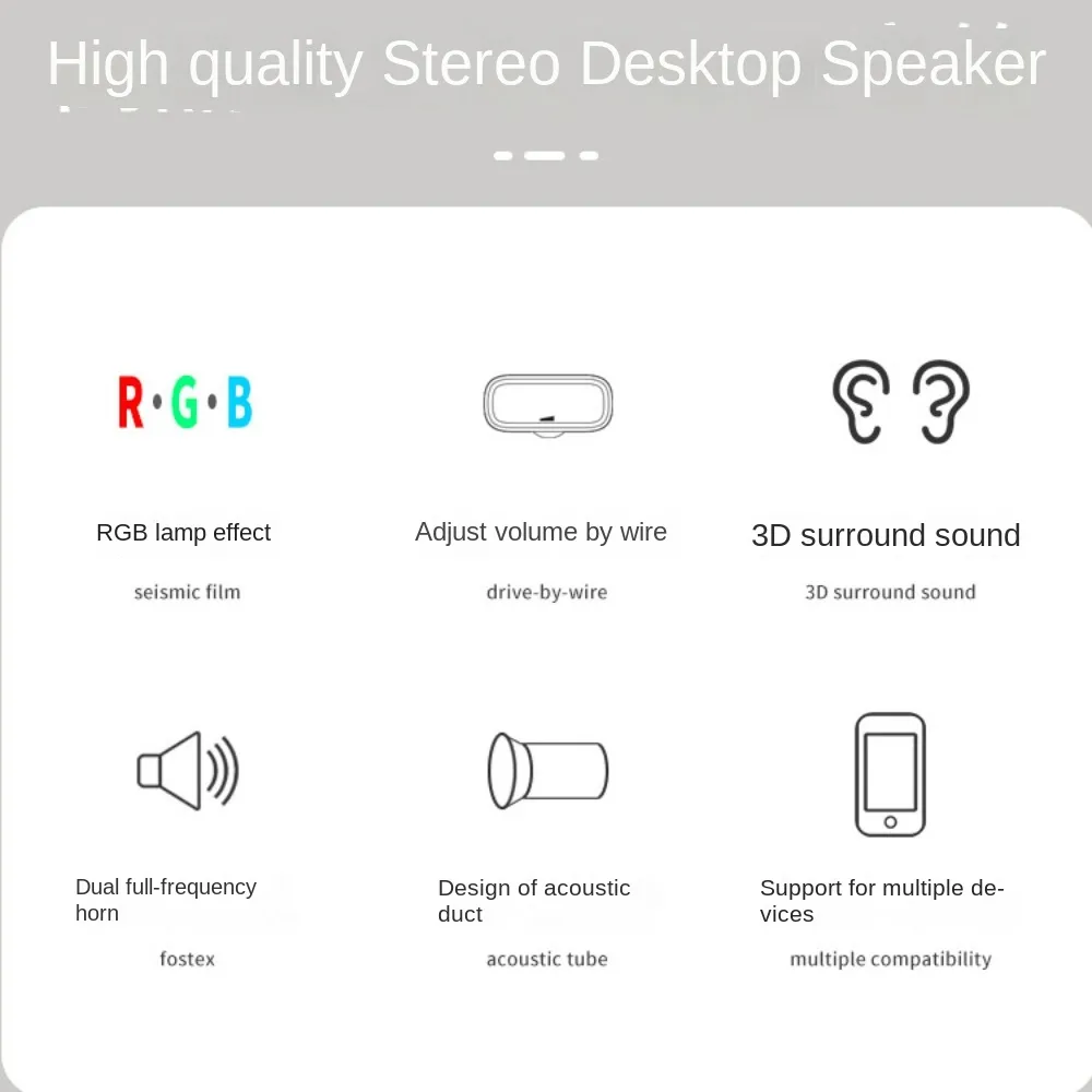 Line control speaker 3D surround laptop home theater portable high volume subwoofer speaker — image 5