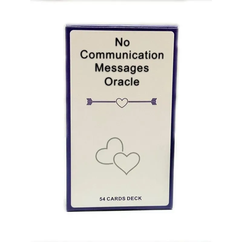 No Communication Massages Oracle Cards 54 English Version Messages Deck Board Games