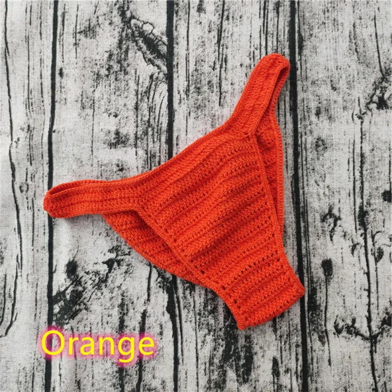 Hot Men Women Breathable Underwear Hand Crochet Low Rise Gstring Swimming Sunbathing Thong Sissy Panties Трусы Мужские — image 20