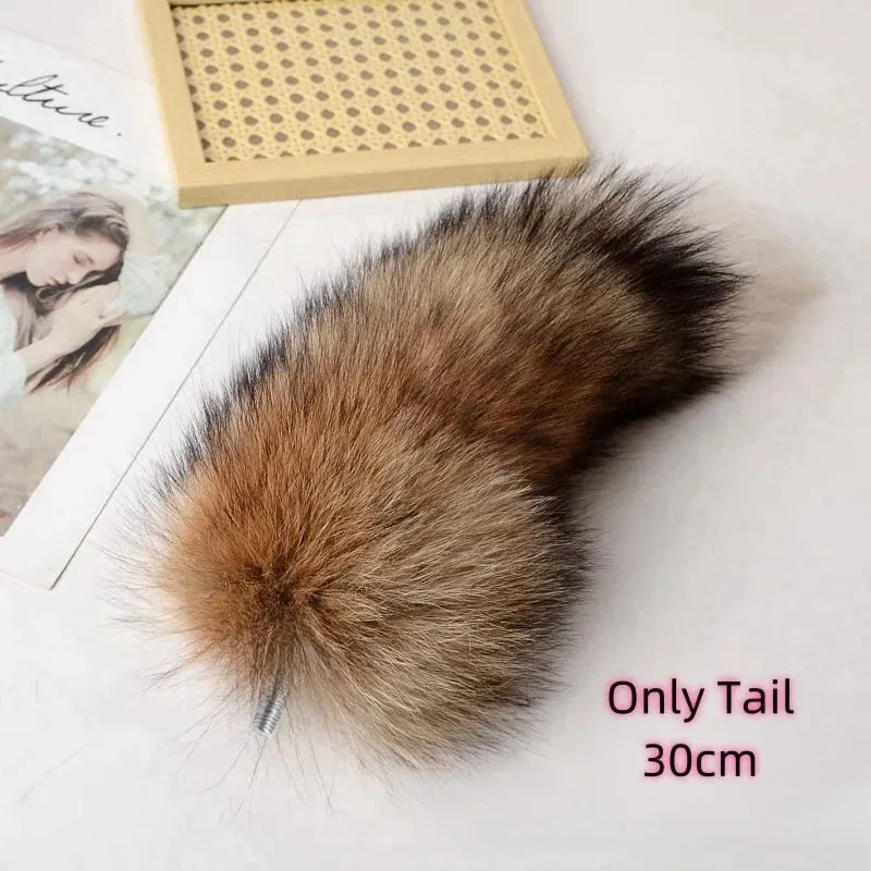 30-100cm Sexy Real Fox Tails with Separable Funny Butt Plug for Couple BDSM Cosplay Adult Sweet Love Games Sex Toys — image 19