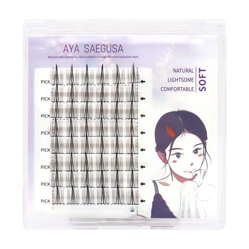 Lông mi giả C Curl Tự nhiên & Wispy Lash Wisps Manga Lông mi tự dính Hoàn hảo cho các cô gái Đi chơi đêm Dụng cụ trang điểm mắt — image 16
