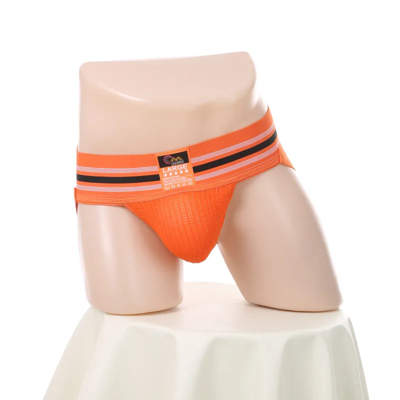 Men Underwear Athletic Jock Strap Supporter Classic Thong Elastic Wide Waistband Underpants Breathable Jockstrap Sexy Lingerie — image 23