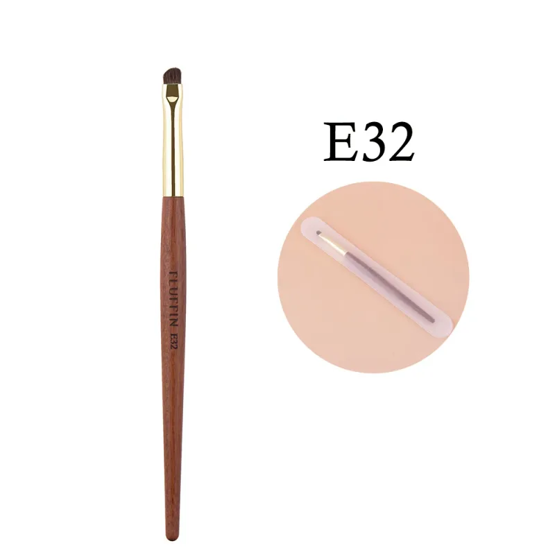 Professional Horse Hair Eyeshadow Crease Blending Brush Eyeliner Smudge Makeup Tool Rosewood Handle Copper Pipe Eye Brushes