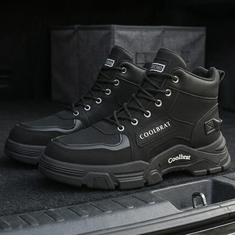 Spring/Summer Large Size Fashionable Mid-Cut Simple High-Quality Durable Comfortable Business Casual Outdoor Sports Men's Shoes — image 4