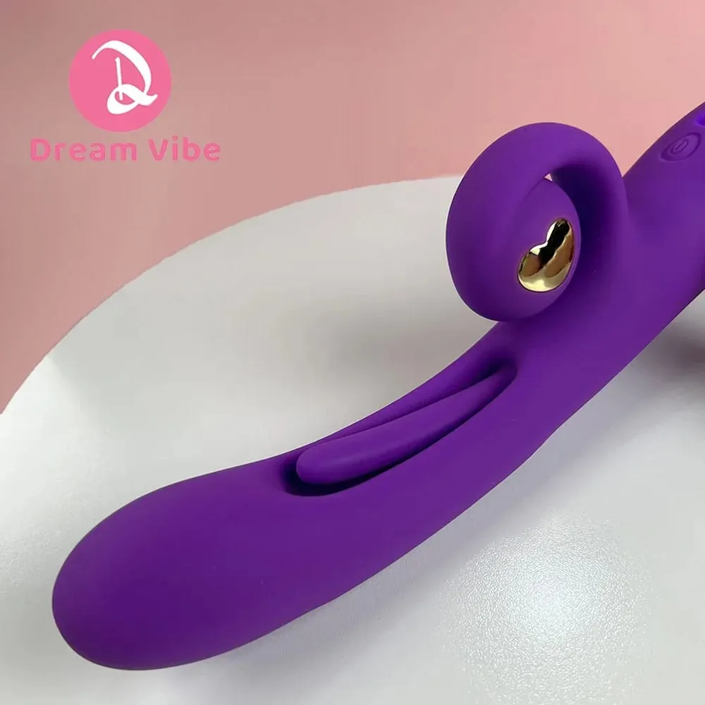 3 in 1 Snail Vibrator Flapping Tapping Tongue Flexiable Snail Penetration G Spot & Clitorial Sex Toy for Women Pleasure 18+ Toy