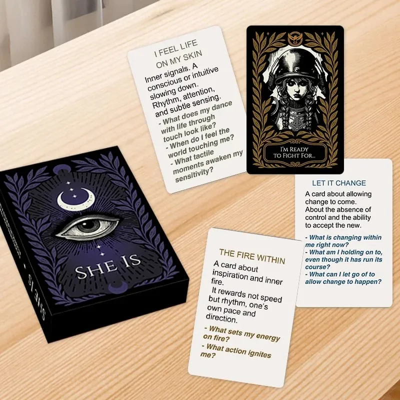 《52 Self-Exploration Mindfulness Cards Inner Growth and Emotional Reflection Cards Women's Self-Awareness Cards》Card Game Board Game a Must-Have Game for Family Gatherings Gift — image 5