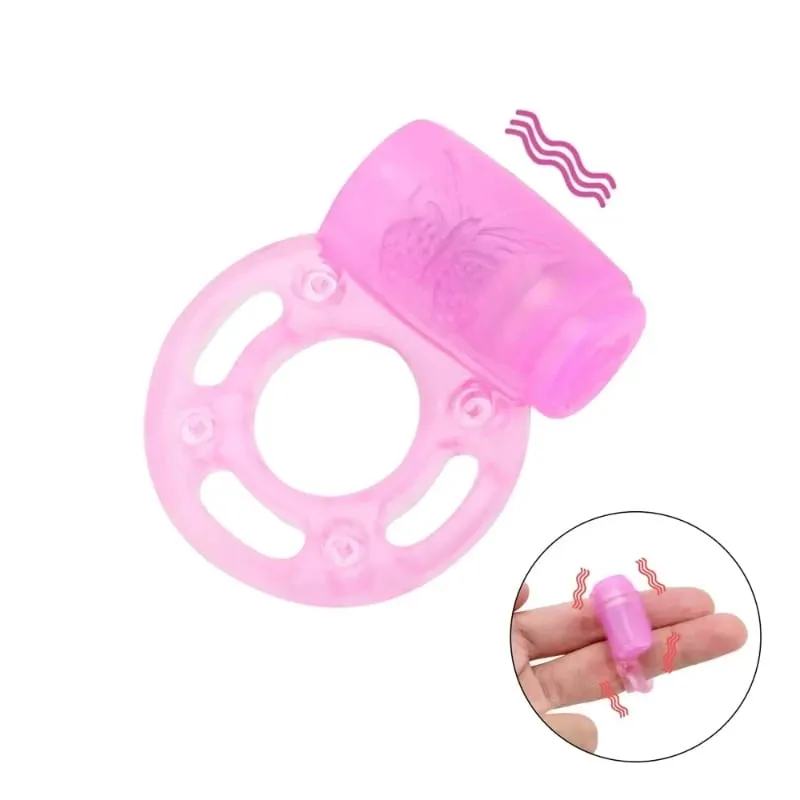 Cock Ring Vibrator Vibrating Clitoral Stimulator Strong Penis Erect Rings Erection Enhance Sex Ability Product Sex Toys For Men