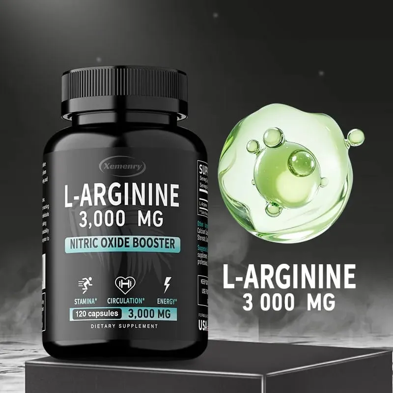 L-Arginine 3000mg - Supports Muscle Growth Vascular Function Boosts Energy Improves Endurance and Promotes Blood Circulation — image 4