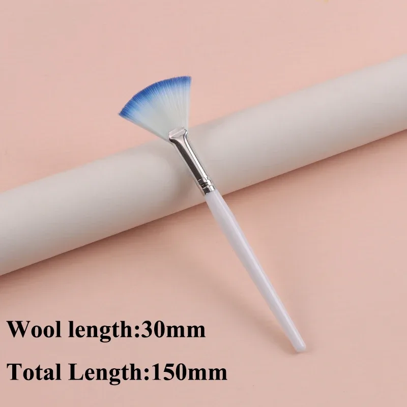 Praktické štětce na obličej Vějířové štětce na make-up Přenosný štětec na masky Kosmetické pomůcky pro ženy Flexibilní aplikátor měkké masky na obličej