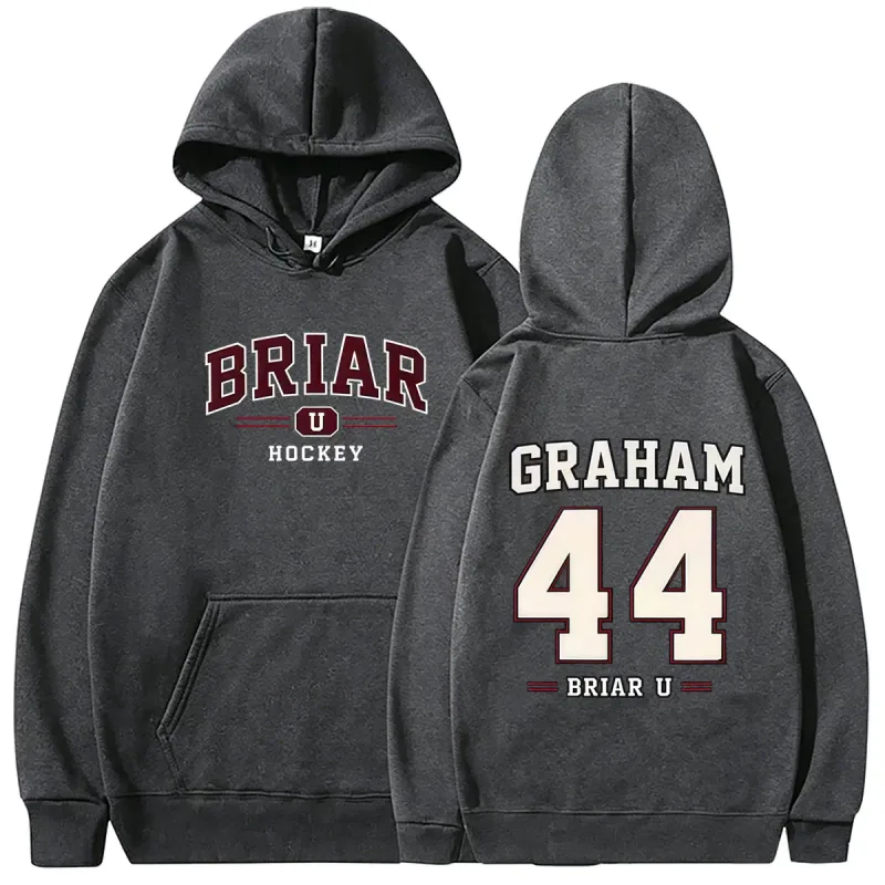 Off Campus Briar University Hockey Graham 44 Graphic Hoodie Men Women Vintage Oversized Sweatshirt Male Fashion Pullover Hoodies — image 11