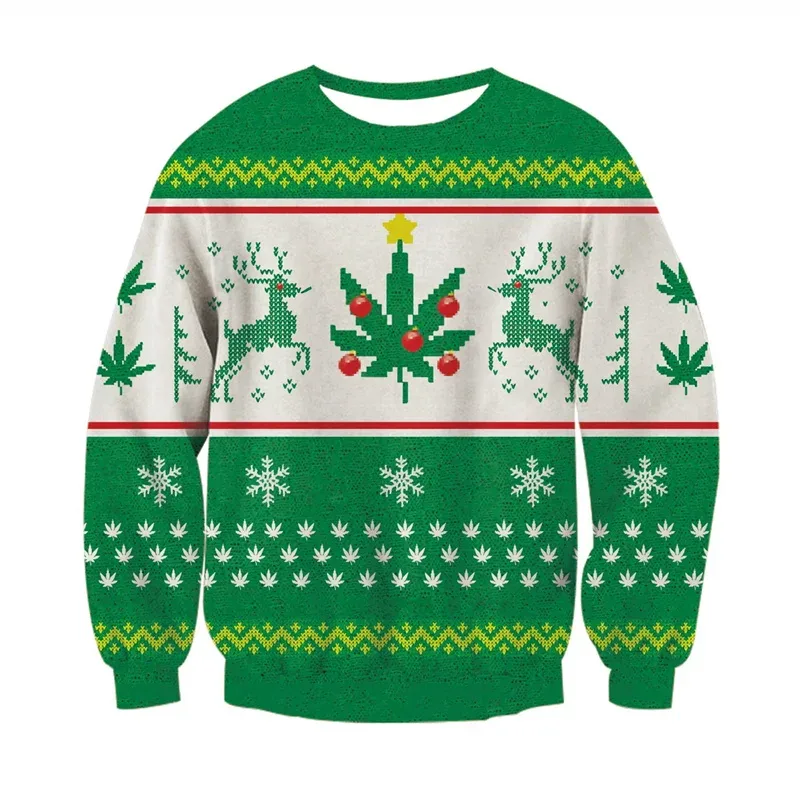 Fashion Ugly Christmas Sweater Men Women 3d Printing Funny Xmas Sweatshirt Crewneck Long Sleeve Pullover Oversized Hoodies — image 11