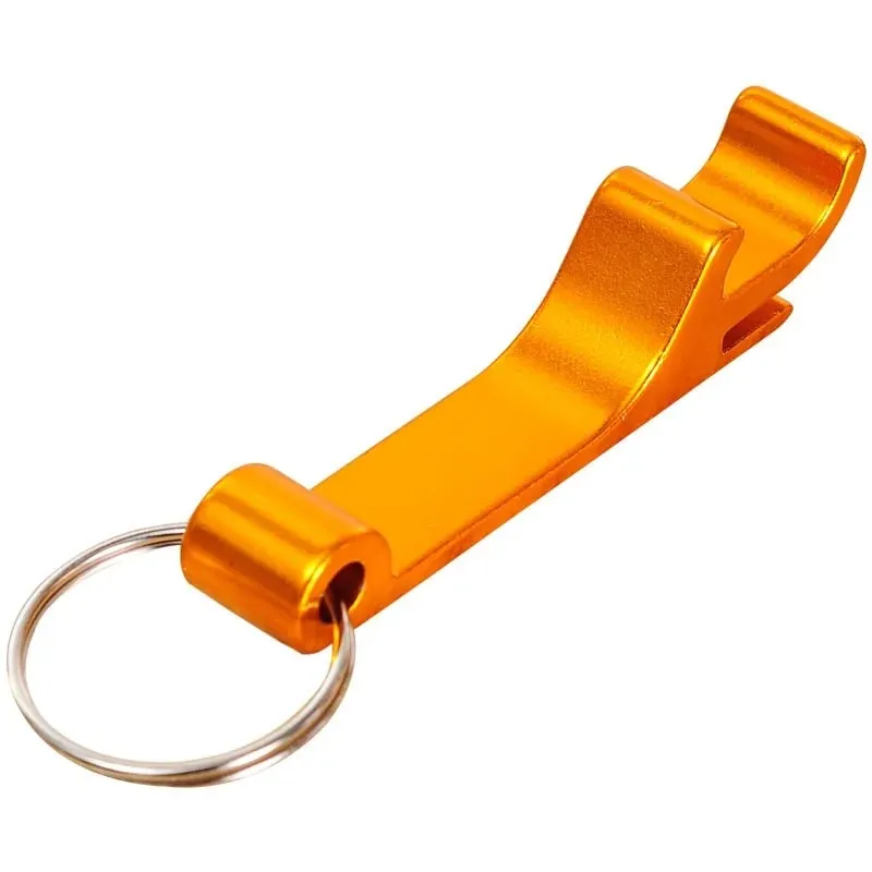 1PC Beer bottle opener multifunctional key chain portable solid color bottle opener aluminum bottle opener