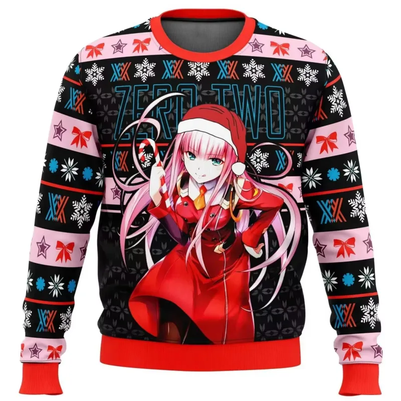 Anime One Piece Luffy Christmas Ugly Sweater 3D Sweatshirt Toppar Höst Vinter Cosplay Santa Claus Pullover Tröjor Present — image 11