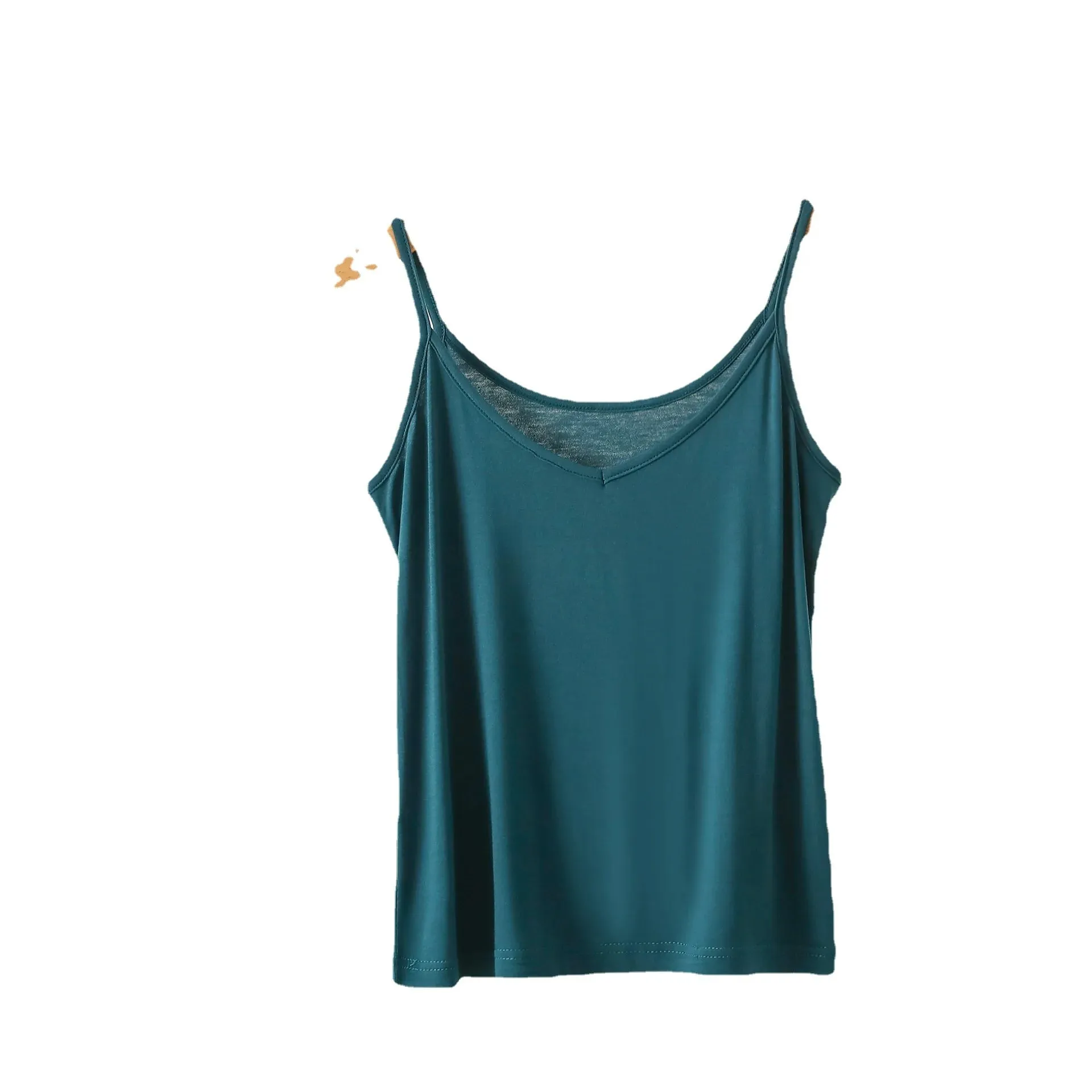 Spaghetti Strap Top Women Halter V-Neck Basic Cami Sleevless tank tops Women's Summer Camisole Solid color