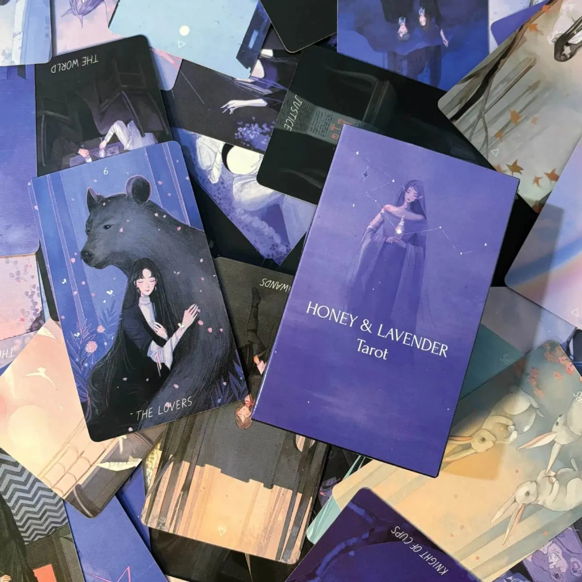 Honey and Lavender Tarot cards 78 Fairy Tale and Fantasy Deck