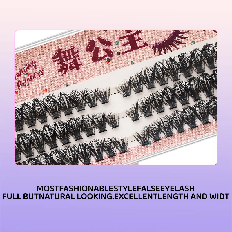 3 Rows DIY Thick Individual Cluster Lash Extensions Segmented Natural Lash Clusters Eye Style Self-graft Lashes Makeup — image 3